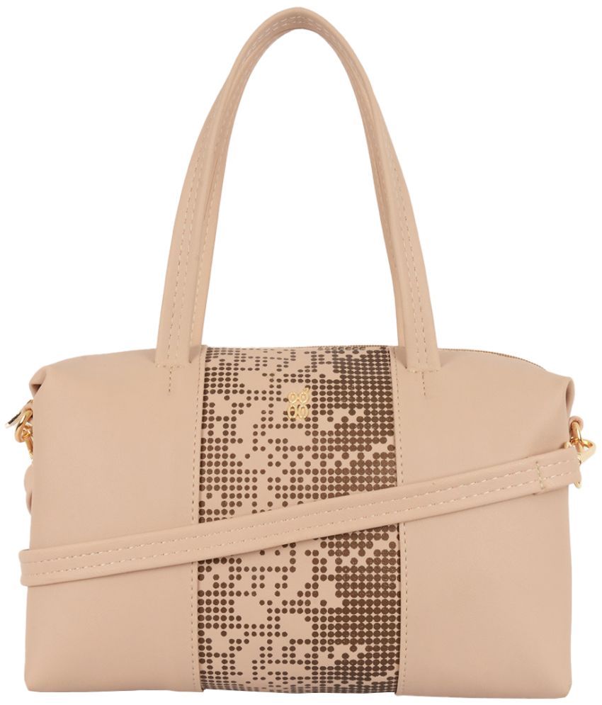     			Baggit Beige PU Handheld