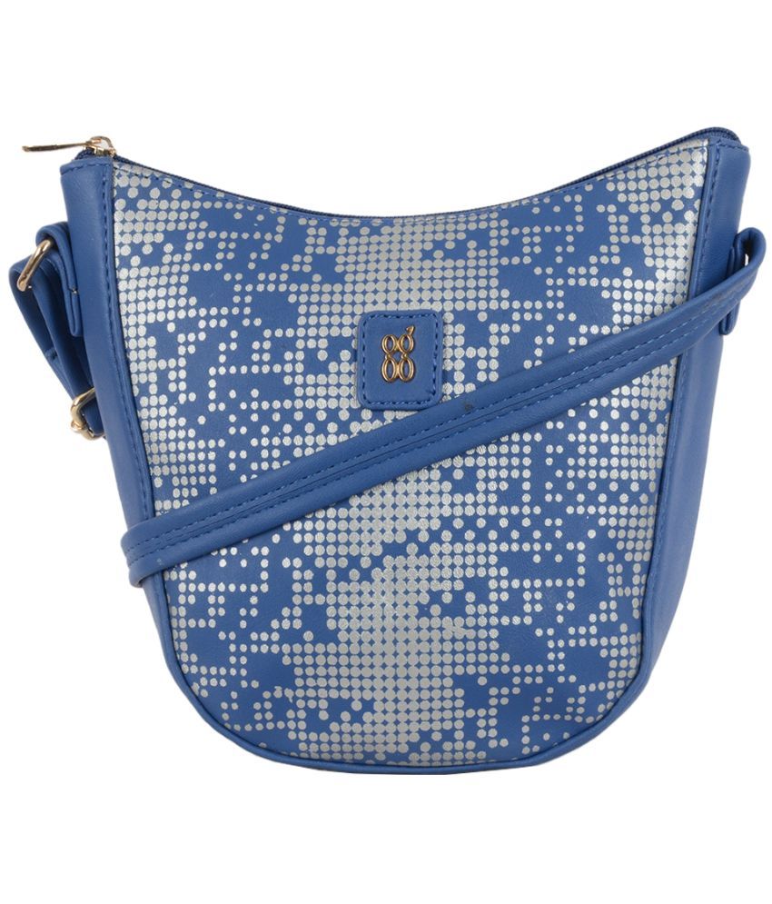     			Baggit Blue PU Handheld