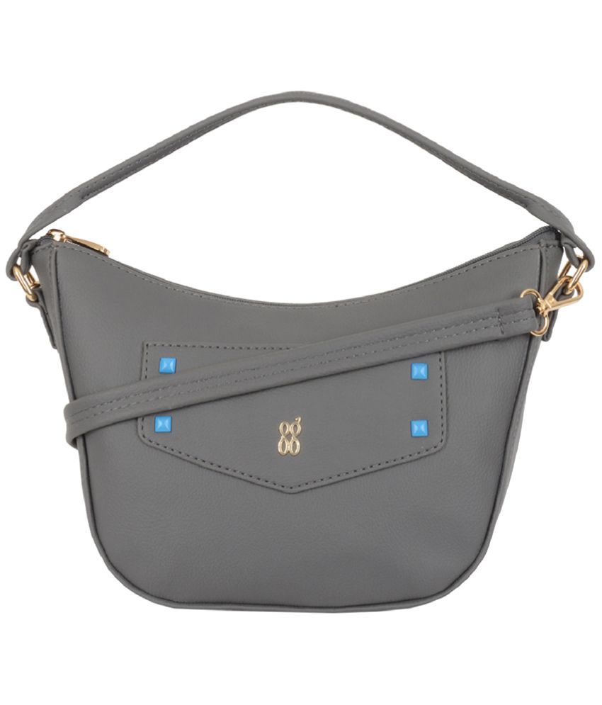     			Baggit Grey Melange PU Handheld