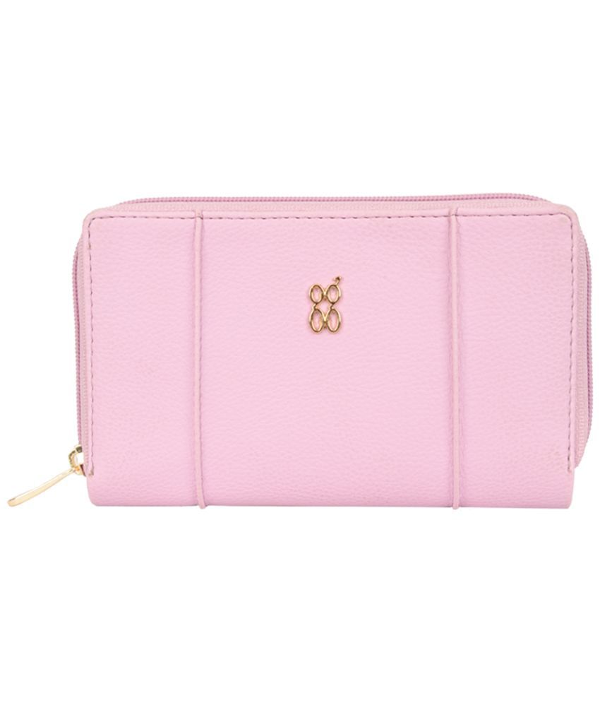     			Baggit PU Pink Women's Zip Around Wallet ( Pack of 1 )