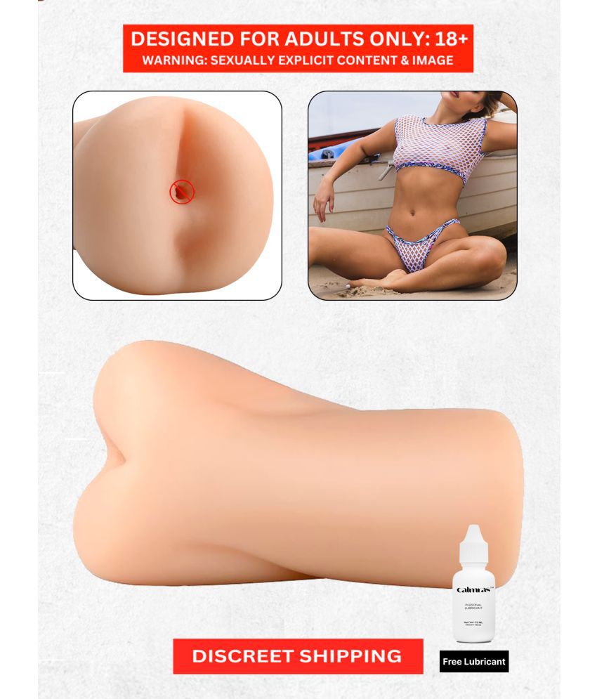     			Soft Silicon Material Anal Adventure Pocket Butt Masturbator for Men with Gentle Grip and Skin-Safe Design