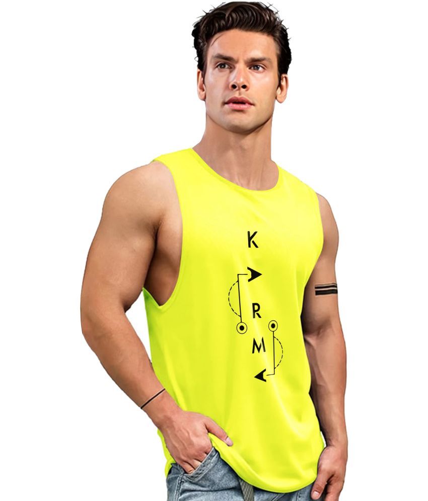     			AUSK Polyester Men's Vest ( Yellow )