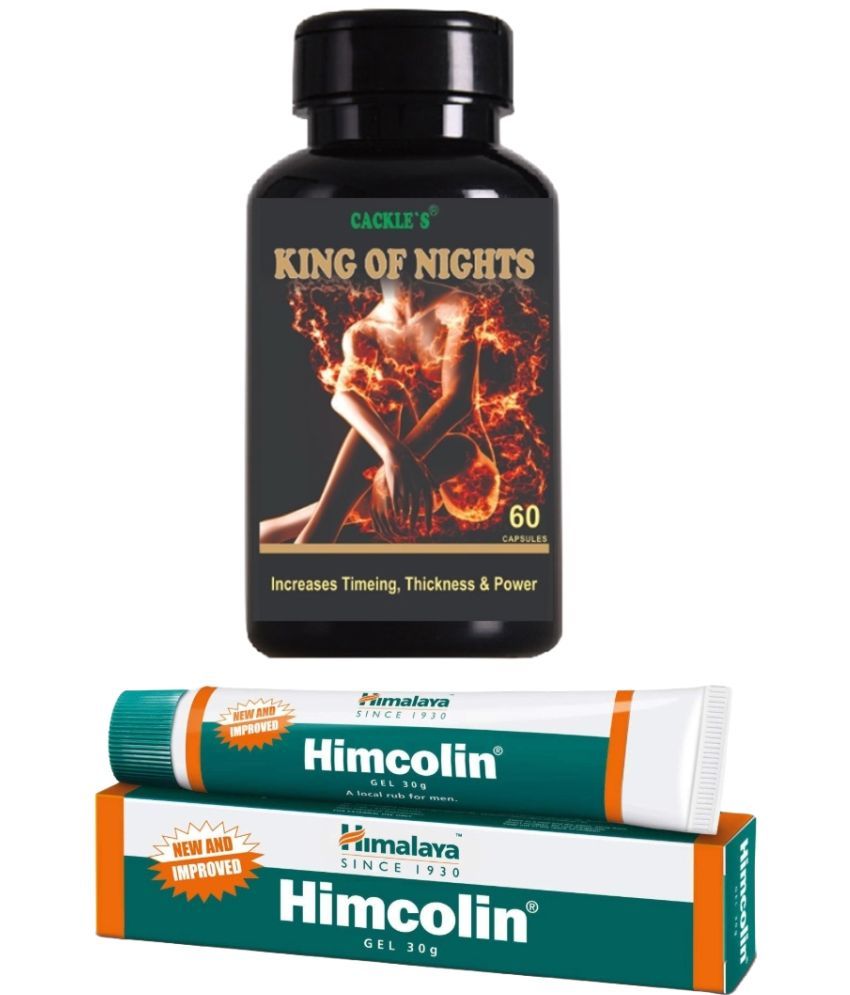     			Ayurvedic King of Nights Capsule 60no.s &  Himcolin Gel 30gm Only Use For Men