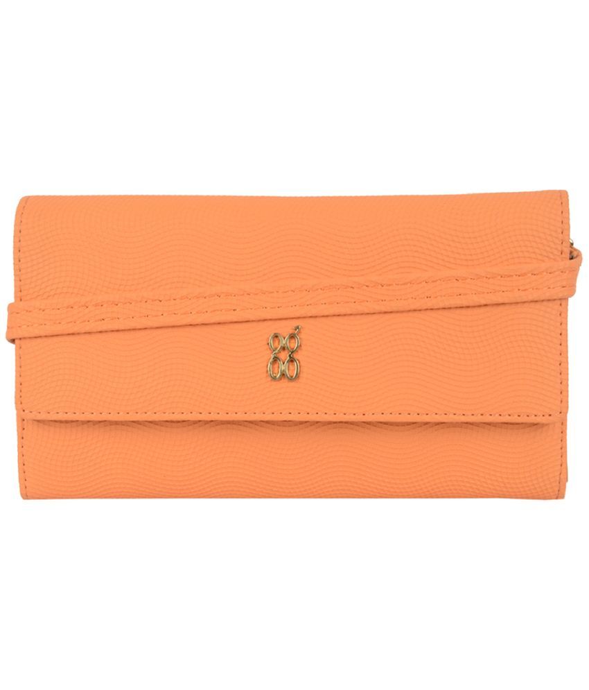     			Baggit PU Orange Women's Regular Wallet ( Pack of 1 )