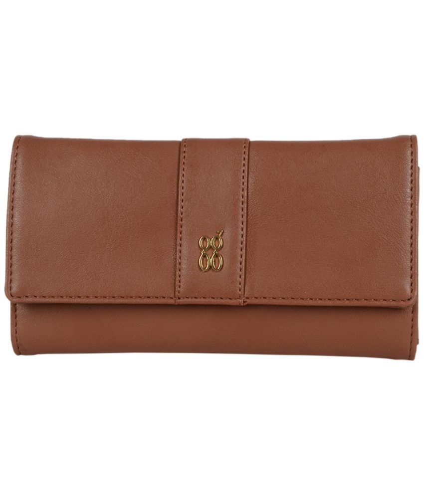     			Baggit PU Tan Women's Three fold Wallet ( Pack of 1 )