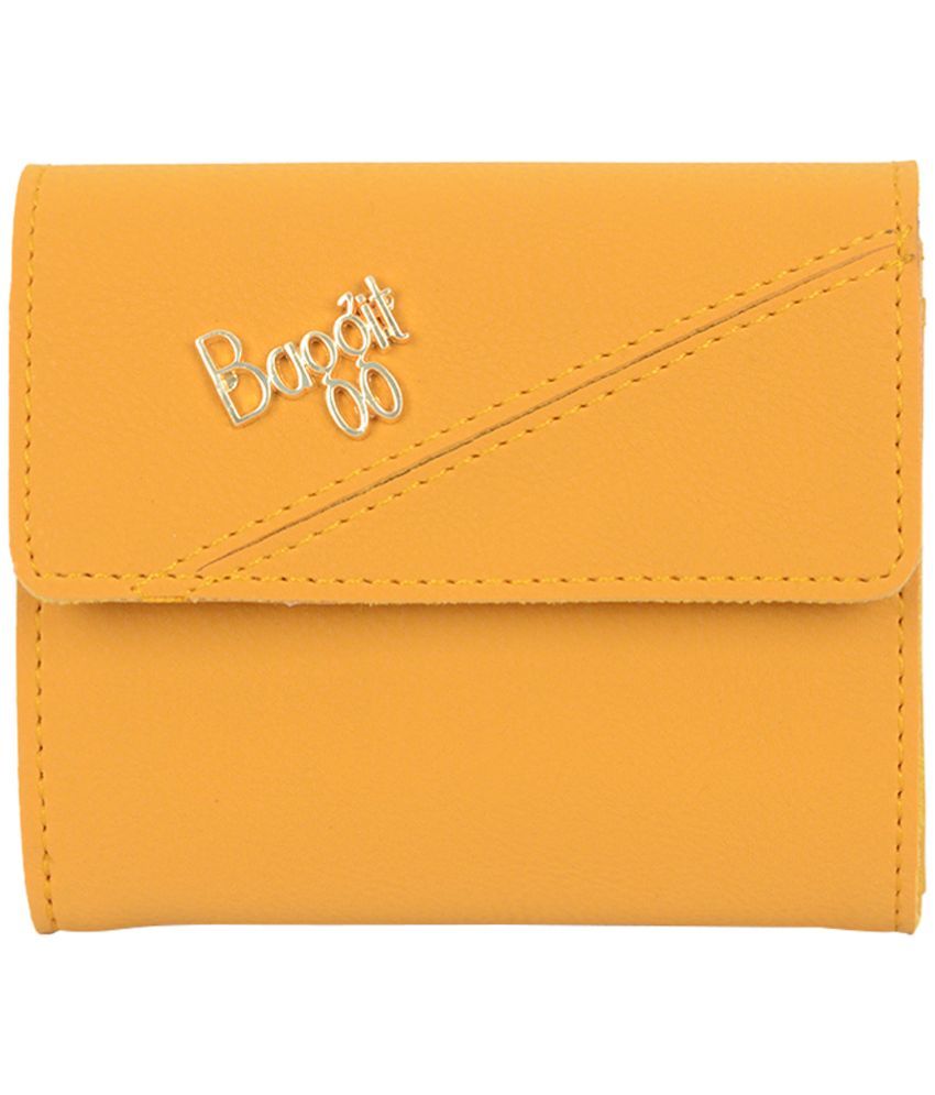     			Baggit PU Yellow Women's Regular Wallet ( Pack of 1 )