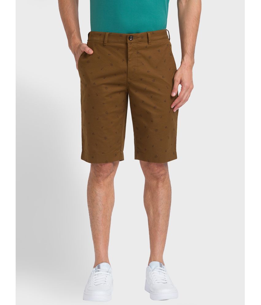     			Colorplus Brown Cotton Men's Chino Shorts ( Pack of 1 )