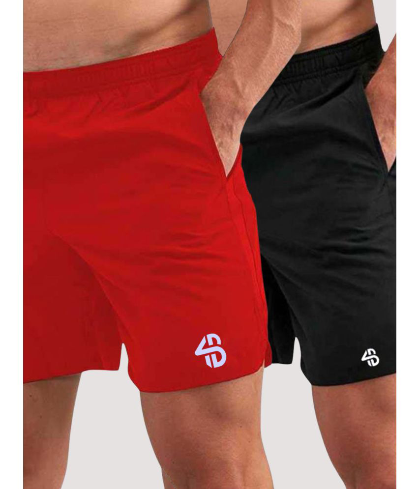     			Forbro Multicolor Polyester Lycra Men's Outdoor & Adventure Shorts ( Pack of 2 )