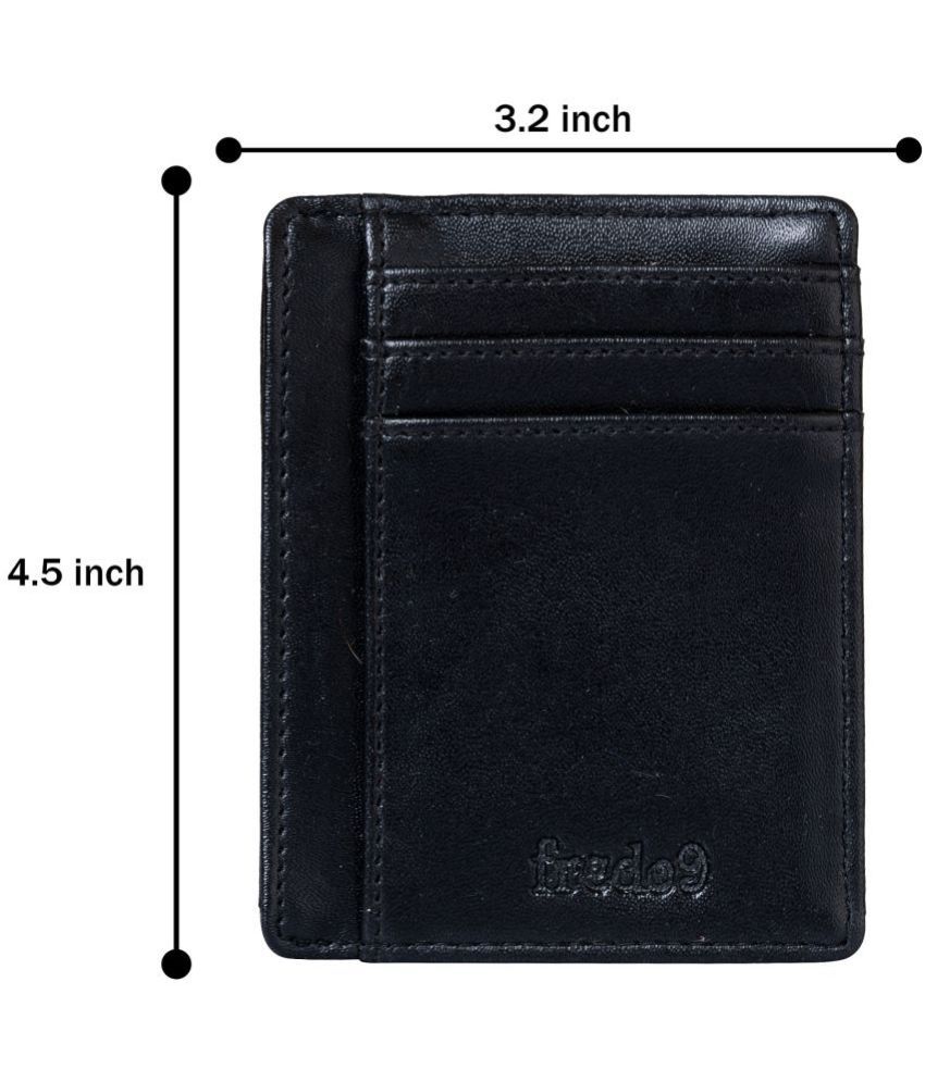     			HIDEFLIX Black PU Men's Regular Wallet ( Pack of 1 )