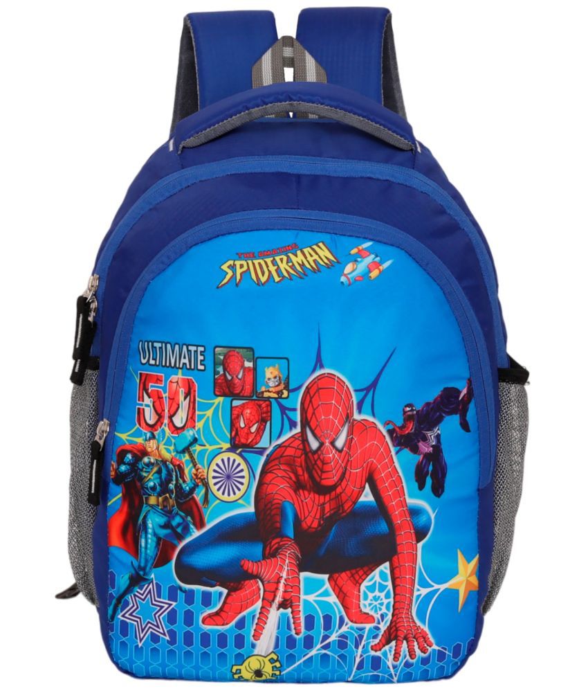     			Perfect Star Blue Polyester Backpack For Kids