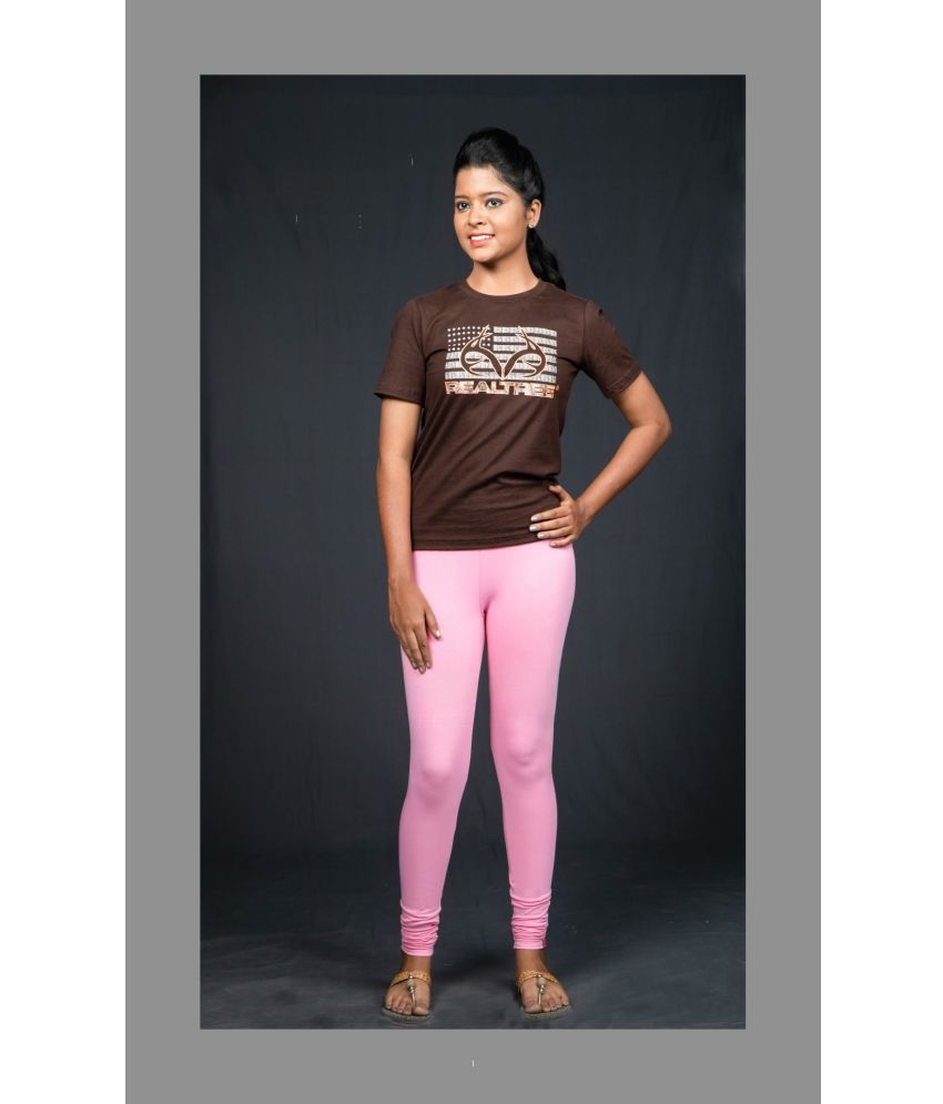     			SRRISOW - Pink Cotton Women's Leggings ( Pack of 1 )