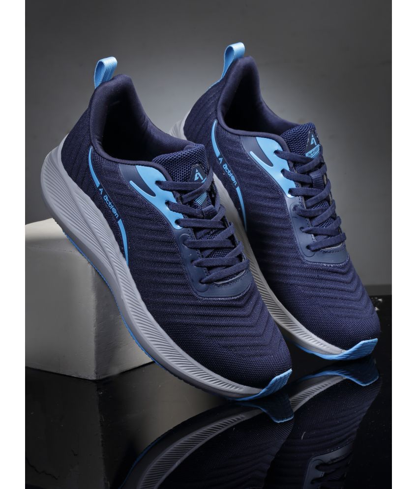     			Action Sports Shoes For Men Navy Blue Men's Sports Running Shoes