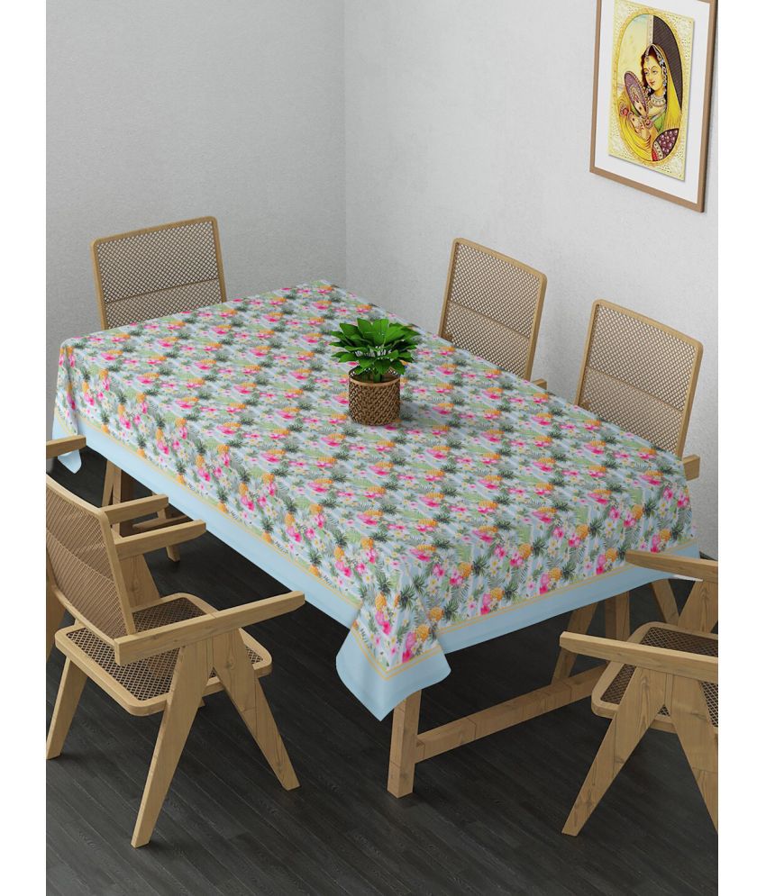     			Alina Decor Printed Polyester 6 Seater Rectangle Table Cover ( 137 x 102 ) cm Pack of 1 Multi