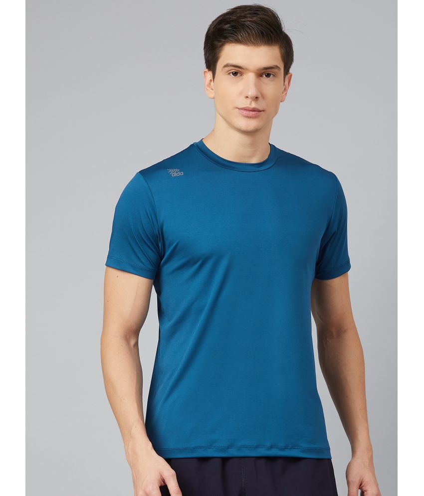     			Dida Sportswear Blue Polyester Regular Fit Men's Sports T-Shirt ( Pack of 1 )