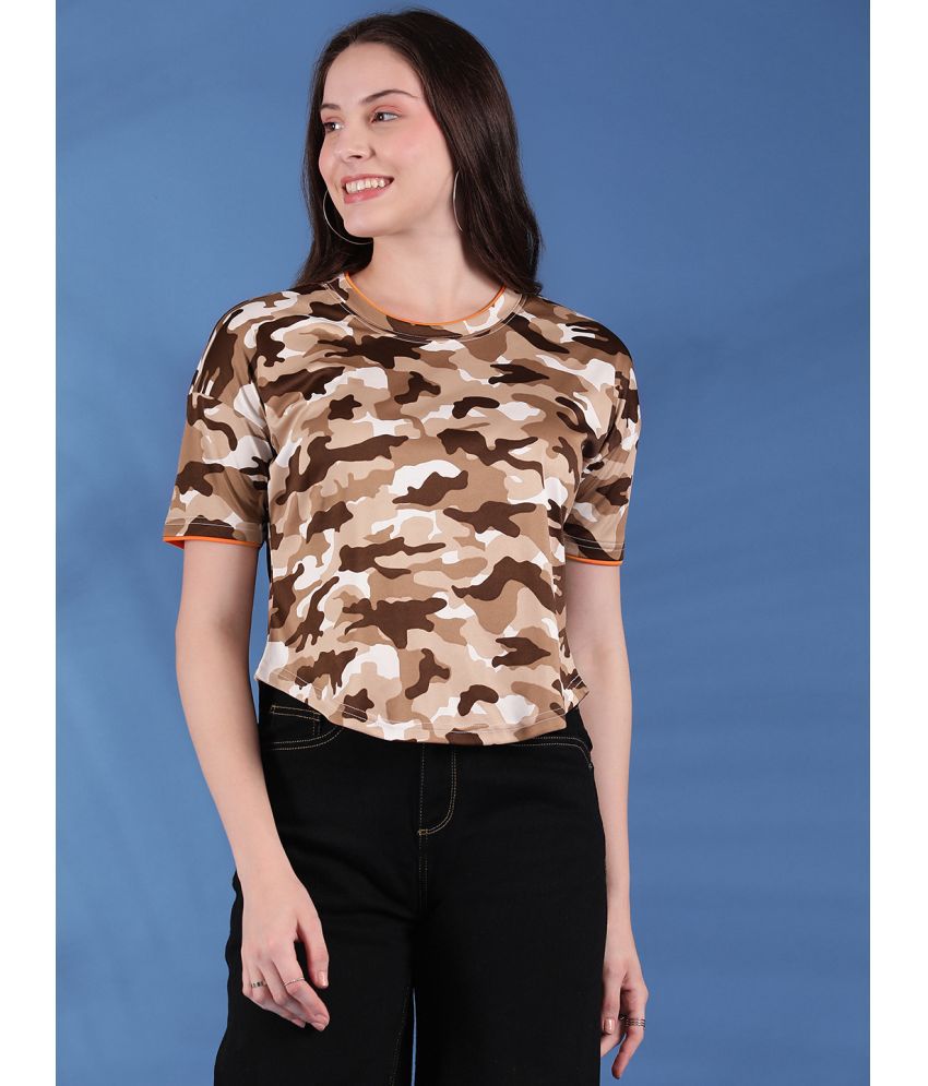     			EPPE Brown Polyester Women's Crop Top ( Pack of 1 )