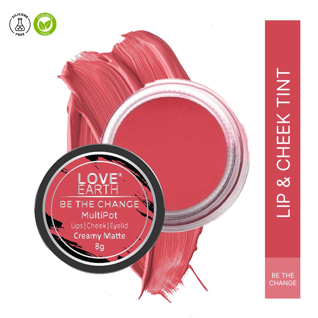     			LOVE EARTH Pink Rose Matte Lipstick 8 GRM