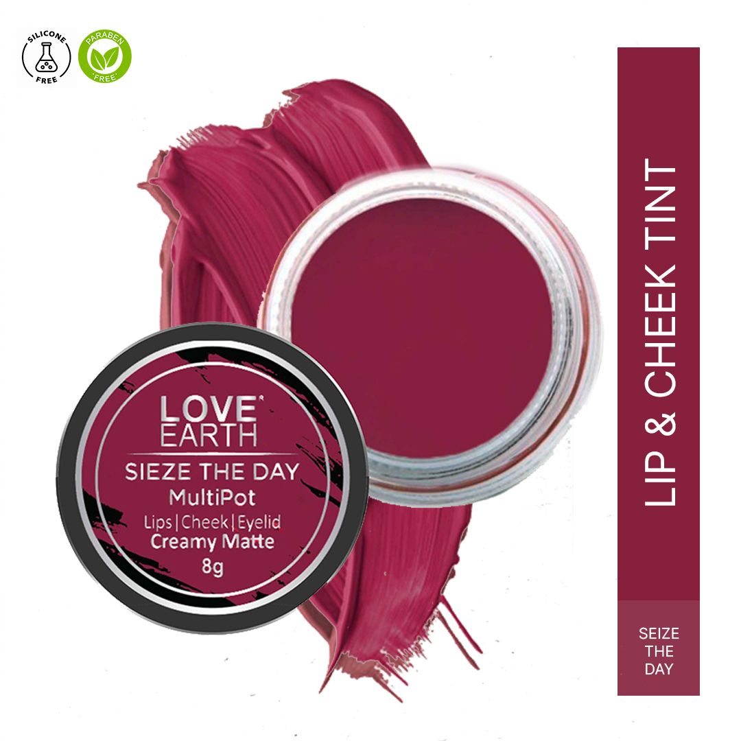     			LOVE EARTH Raspberry Pink Matte Lipstick 8 GRM