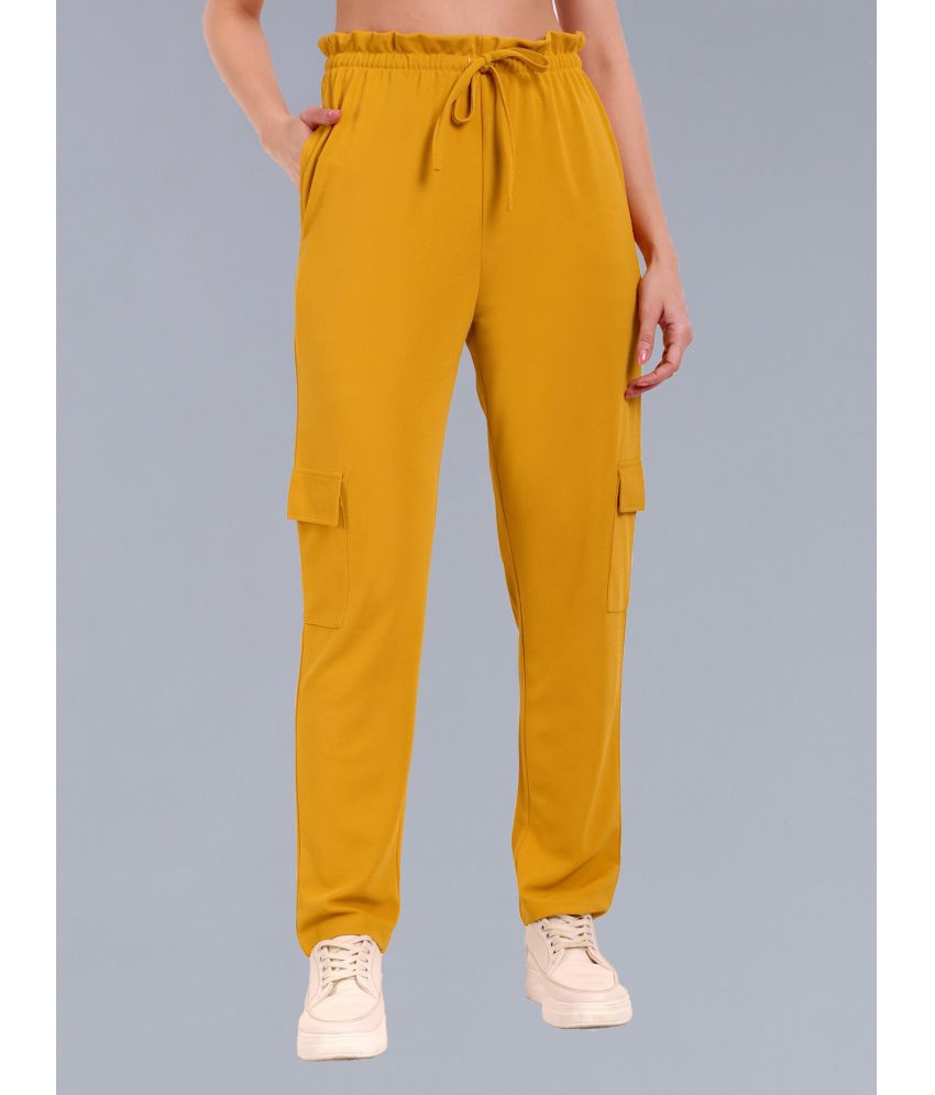     			Anjir Yellow Polyester Wide Leg Women's Casual Pants ( Pack of 1 )
