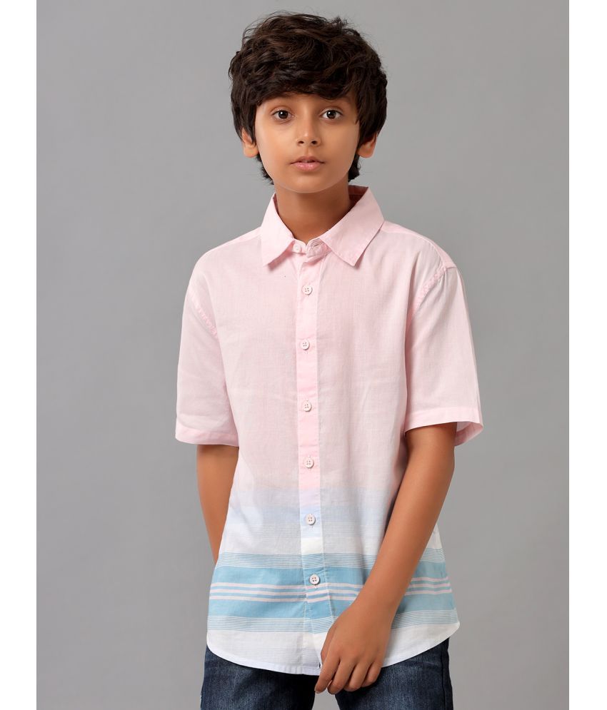     			Under Fourteen Only Single 100% Cotton Half Sleeves Shirt ( Pink )