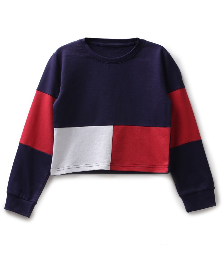     			Under Fourteen Only Girls Cotton Sweatshirt ( Navy )