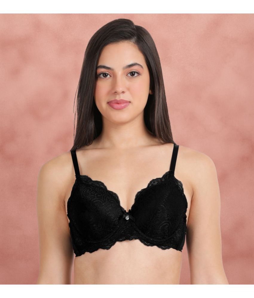     			Susie Nylon Lightly Padded Women's Push Up Bra ( Black ) S020F-BlackBeauty