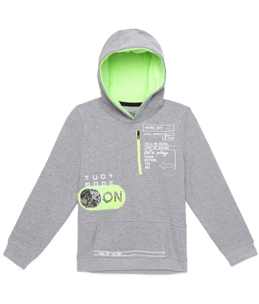     			Under Fourteen Only Gray Cotton Boys Sweatshirt ( Pack of 1 )