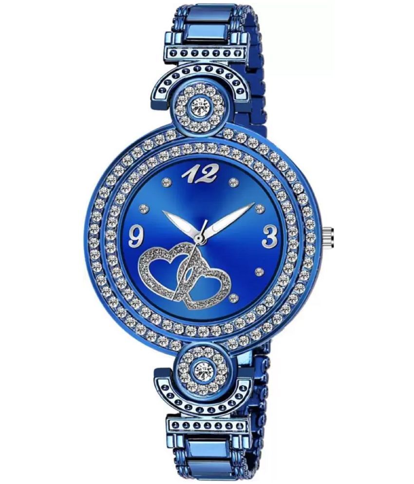     			Viser Blue Metal Analog Womens Watch