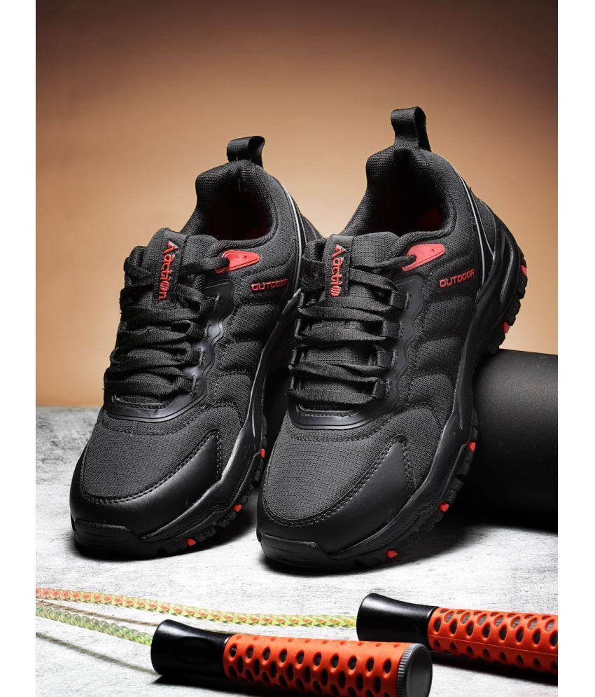     			Action Black Training Shoes