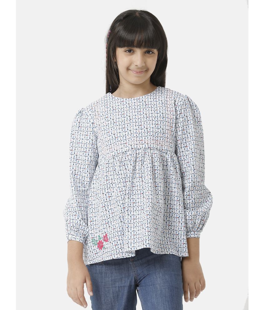     			Under Fourteen Only Blue Cotton Girls Top ( Pack of 1 )