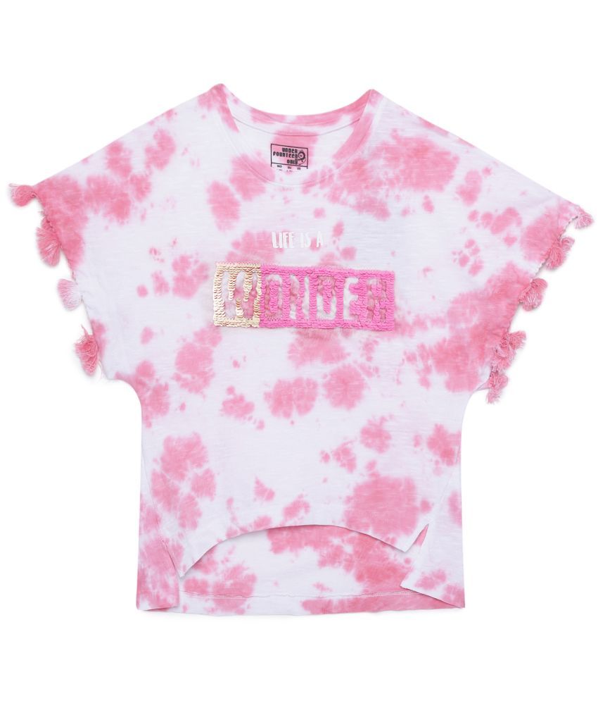     			Under Fourteen Only Pink Cotton Girls T-Shirt ( Pack of 1 )