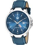 LimeStone Blue PU Analog Men's Watch