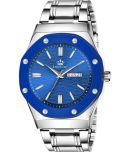 LimeStone Silver Stainless Steel Analog Men's Watch