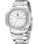 LimeStone Silver Stainless Steel Analog Men's Watch