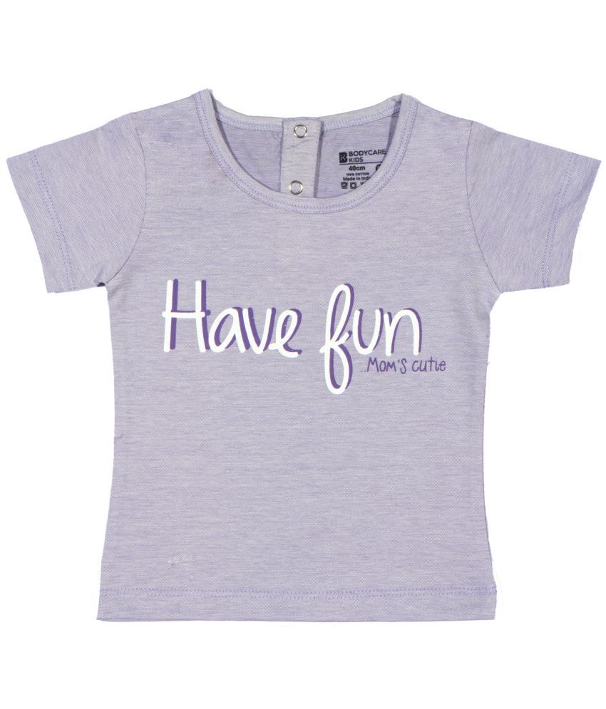     			Bodycare Pack of 1 Baby Girls Cotton T-Shirt ( Purple )