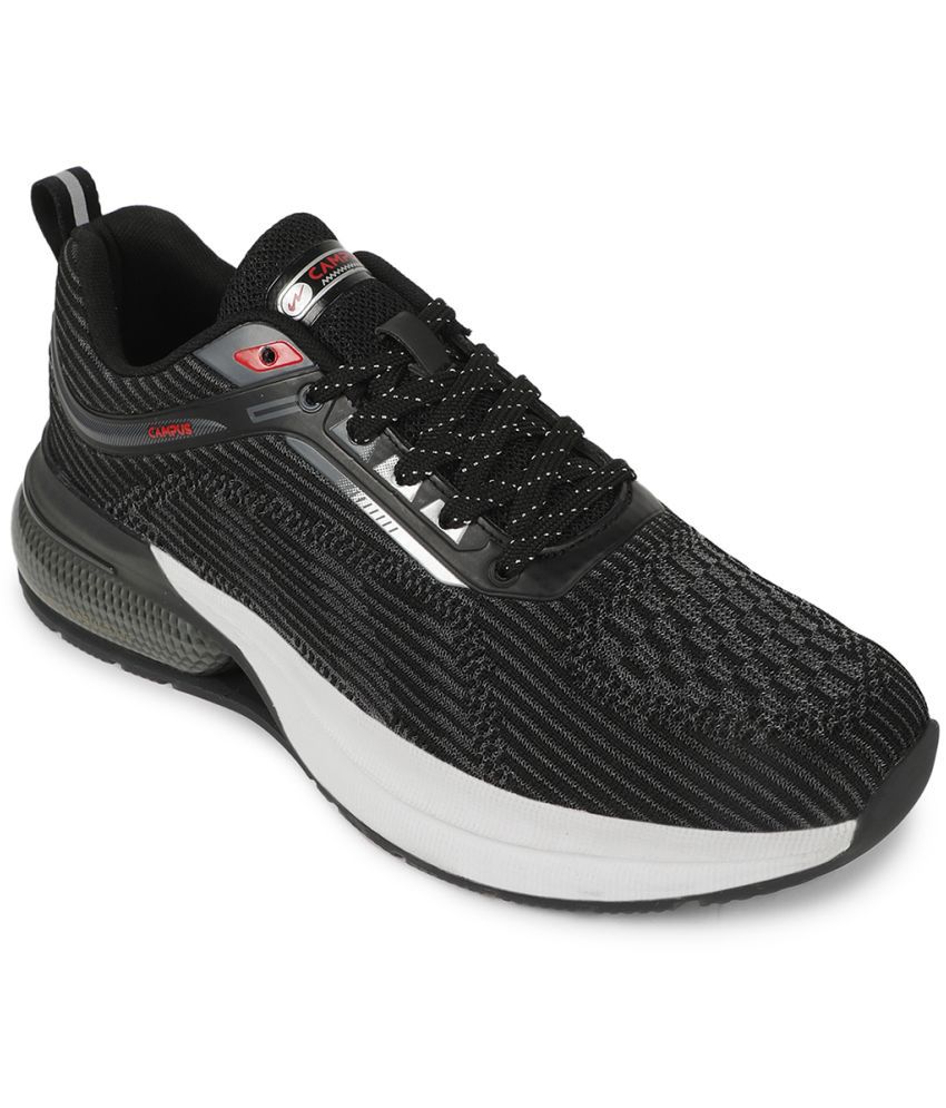    			Campus CANVA Black Men's Sports Running Shoes