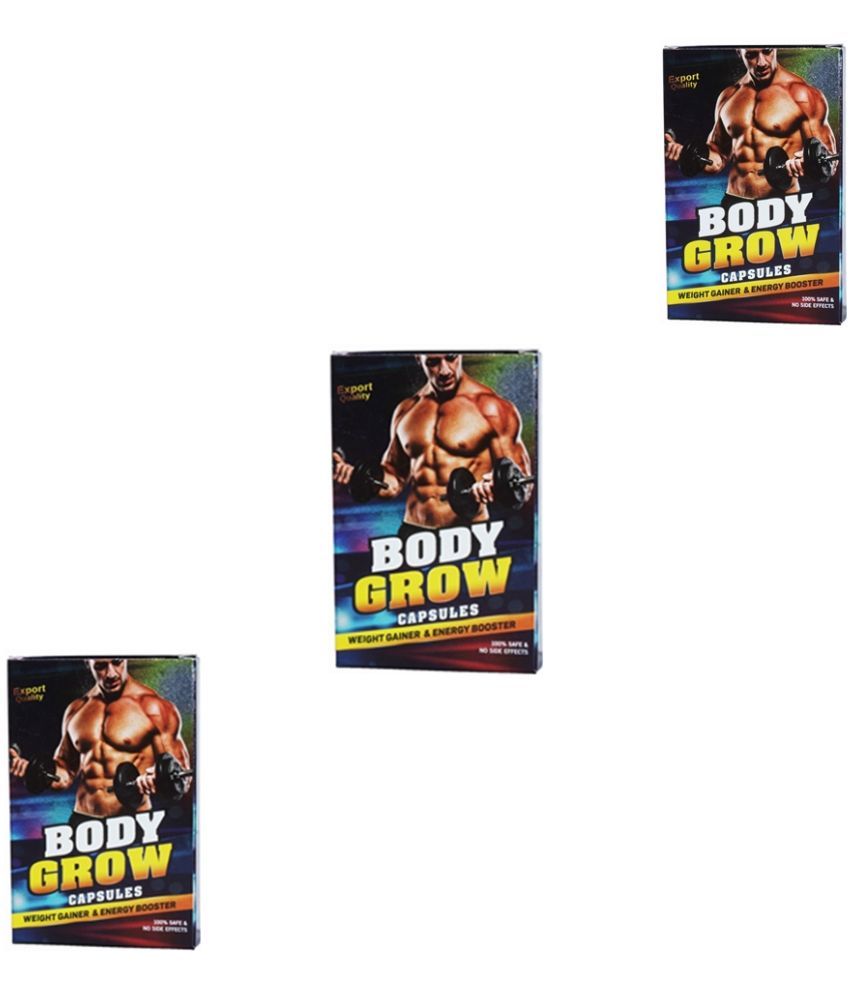     			Dr. Chopra Body Grow Weight Gainer Capsules 10 no.s Unflavoured Pack of 3