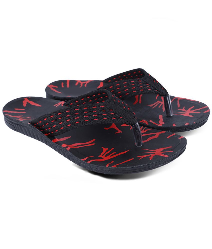     			Fabbmate Red Men's Thong Flip Flop