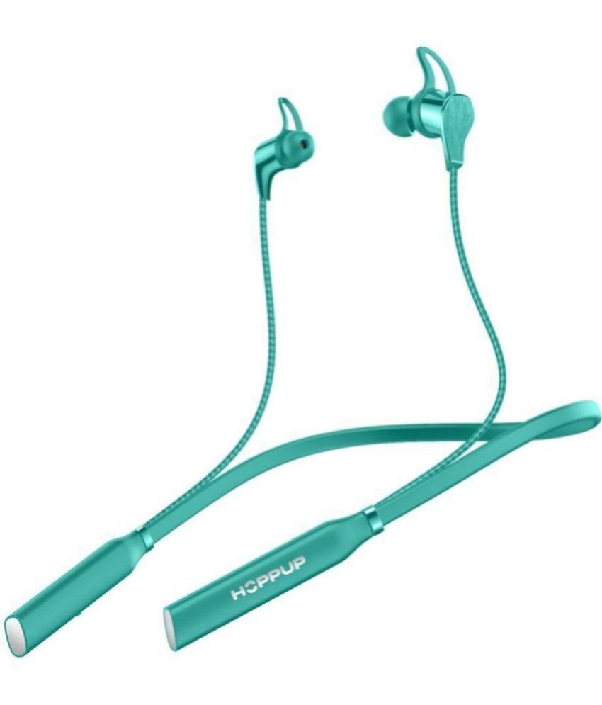     			HOPPUP ShockerZ 101 with 50H PlayTime In-the-ear Bluetooth Headset with Upto 30h Talktime Deep Bass - Green