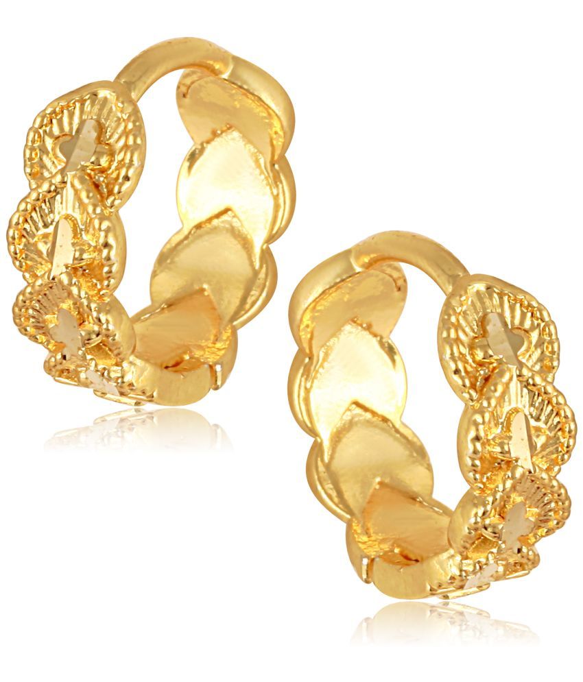     			Vighnaharta Golden Clip-Ons Earrings ( Pack of 1 )