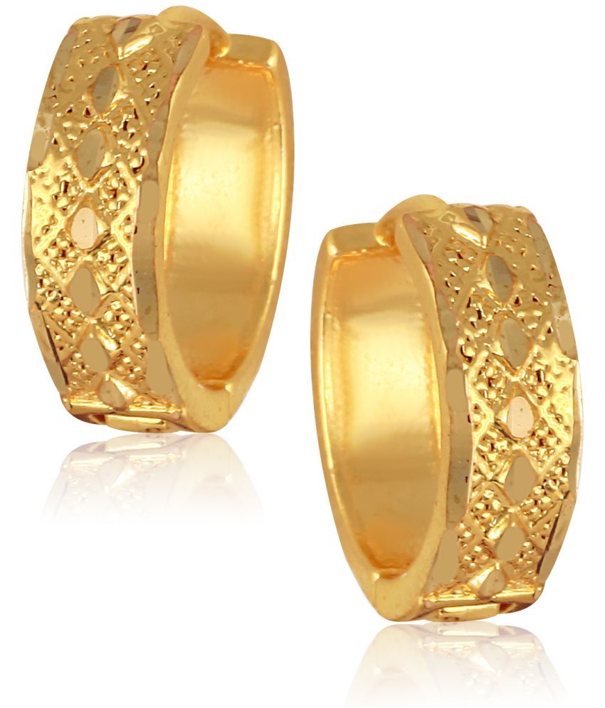     			Vighnaharta Golden Clip-Ons Earrings ( Pack of 1 )