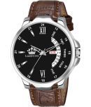 LimeStone Brown PU Analog Men's Watch