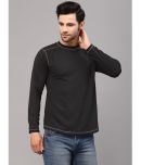 Rigo Polyester Slim Fit Solid Full Sleeves Men's T-Shirt - Black ( Pack of 1 )