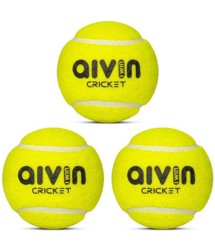     			Aivin Green Rubber Cricket Ball ( Pack of 3 )