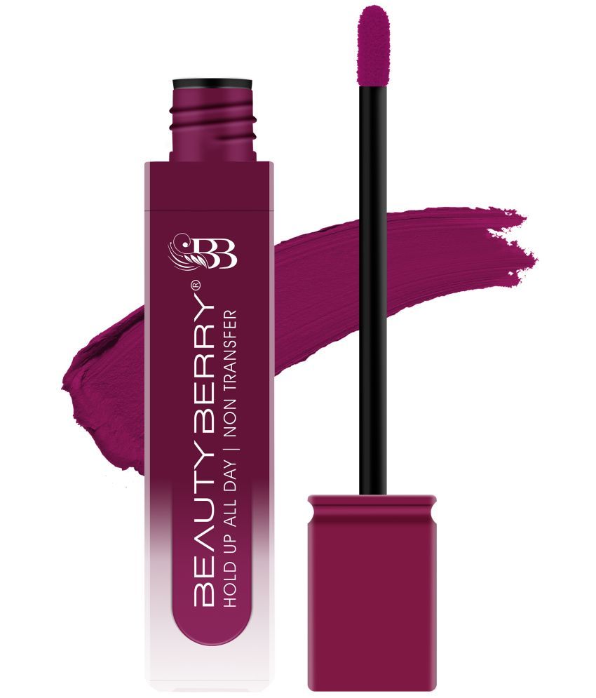     			Beauty Berry Hold Up All Day Non Transfer Matte Liquid Lipstick 7.5g, Fall In Love (Shade - 10)