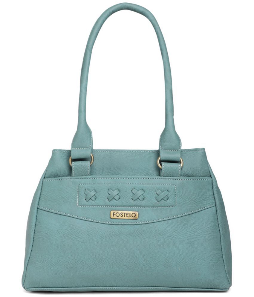     			Fostelo Grey Melange PU Shoulder Bag