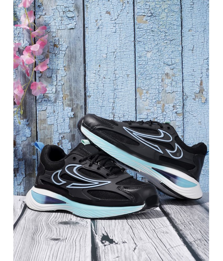     			JK Port Sports Shoes for men Black Men's Sports Running Shoes