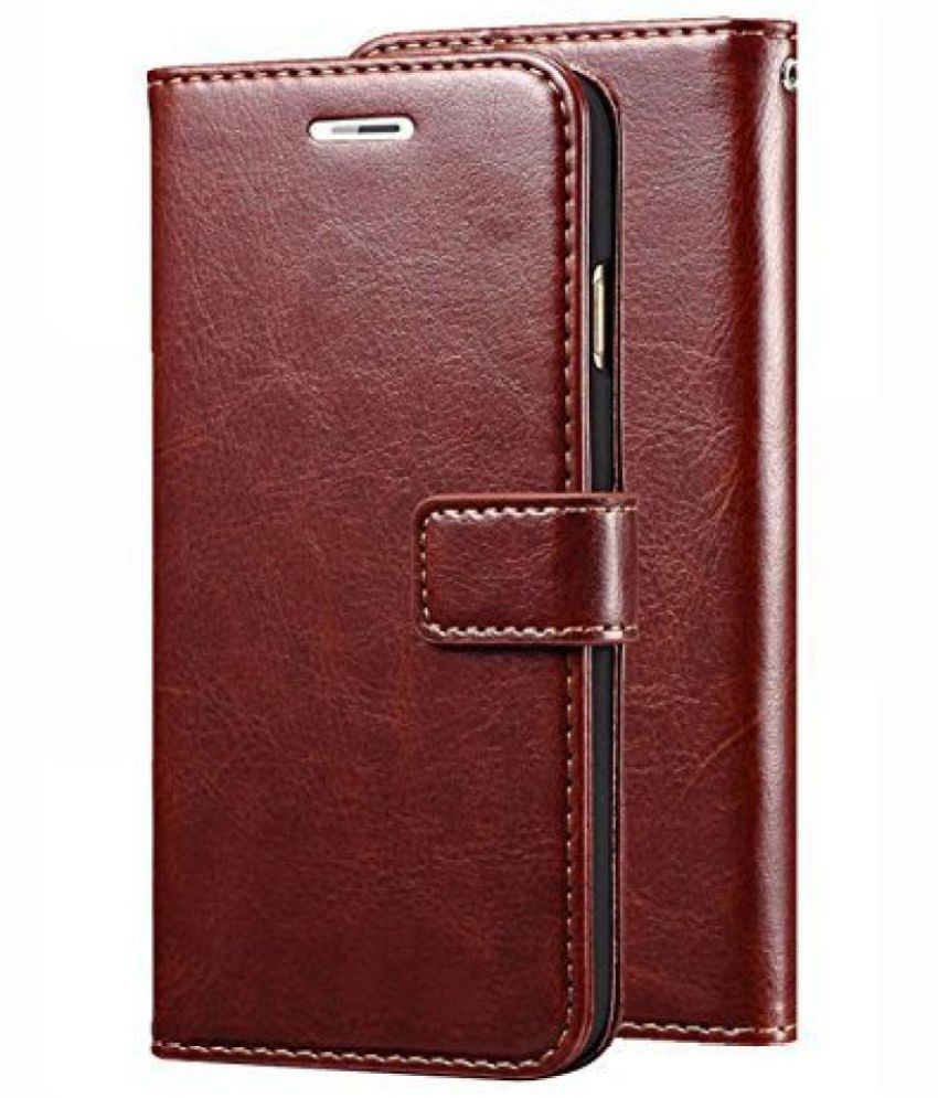     			Kosher Traders Brown Flip Cover Artificial Leather Compatible For Samsung Galaxy F23 ( Pack of 1 )