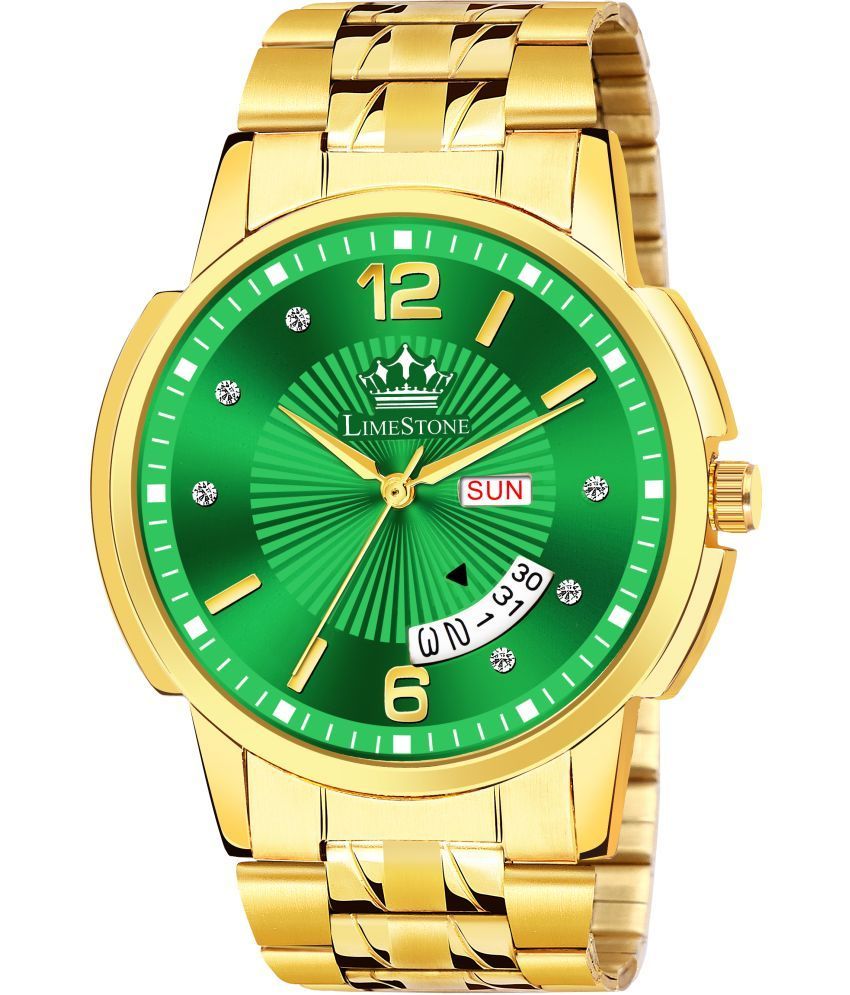     			LimeStone Gold Stainless Steel Analog Men's Watch