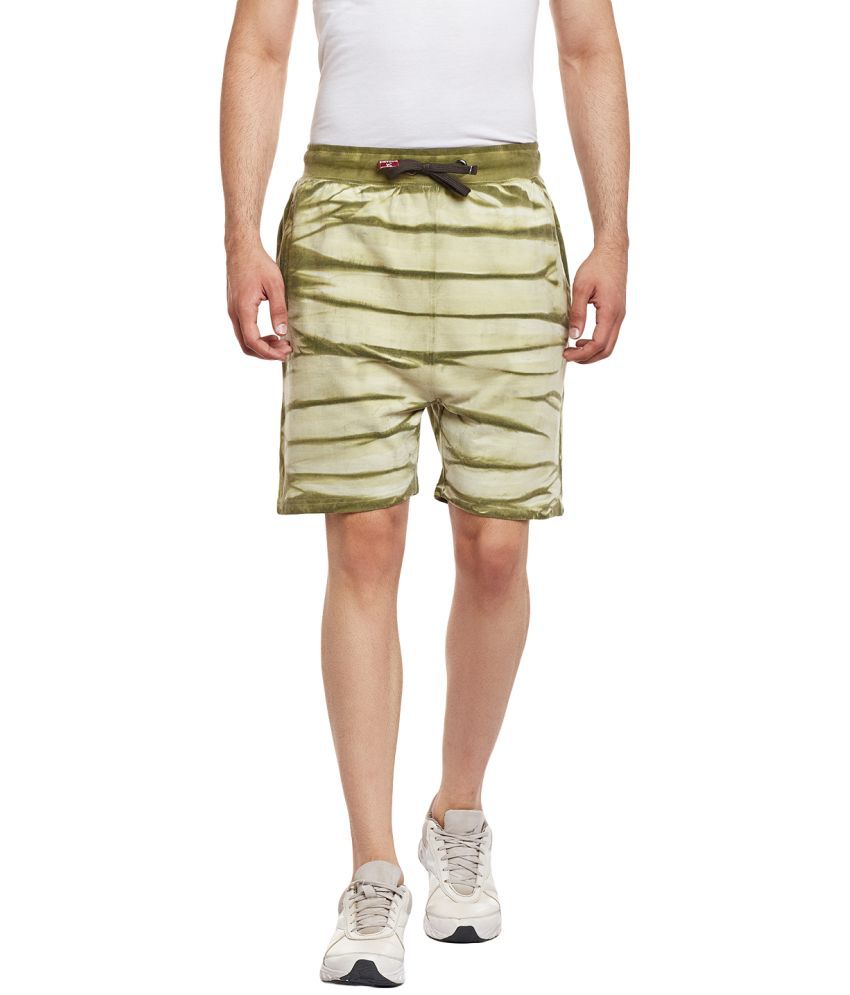     			Rodamo Green Cotton Men's Shorts ( Pack of 1 )