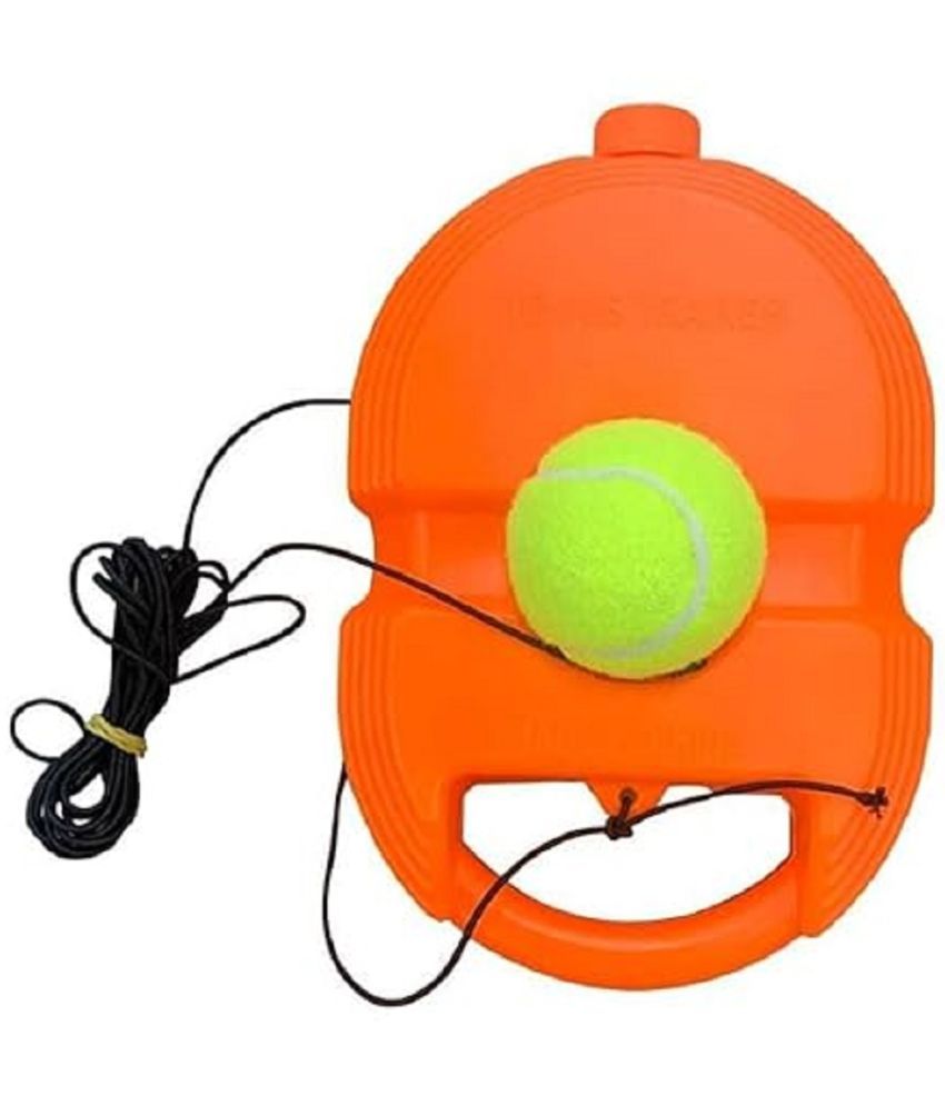     			sevriza Tennis Trainer Rebound Ball with String Solo Tennis Trainer Set Self Tennis Practice Ball with String Cricket Trainer Rebound Ball with Rope Fill Sand or Water (Multicolor) (No Racket Included)